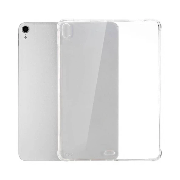 iPad Air 11 2025 M3 Nitro Darbe Emici Köşe Korumalı Şeffaf Silikon Kapak ürün görseli 1