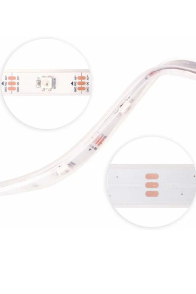 Fapatech Ws2812b Adreslenebilir Rgb Şerit Led - Silikon Korumalı (su Geçirmez) - 1m ürün görseli 1