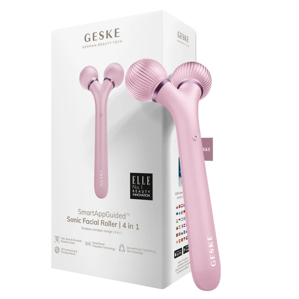 GESKE Titreşimli Yüz Şekillendirici Roller Masaj Cihazı Sonic Facial Roller ürün görseli 1