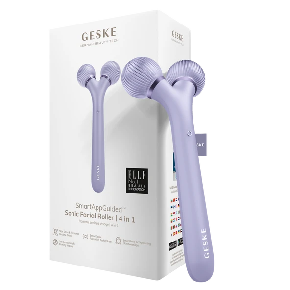 GESKE Titreşimli Yüz Şekillendirici Roller Masaj Cihazı Sonic Facial Roller ürün görseli 1