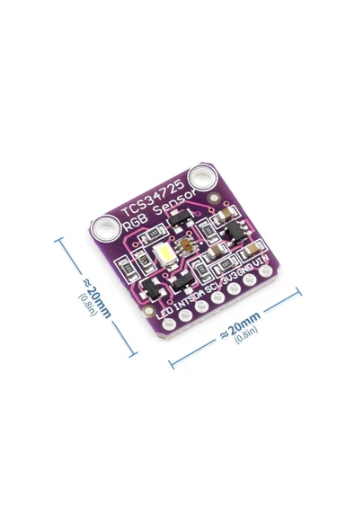 Fapatech Tcs34725 Renk Sensör Modülü Tcs34725 Color Sensor Rgb Color Recognition Sensors Module ürün görseli 1