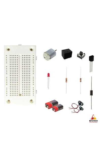 Fapatech Elektronik Röle ve Motor Kontrol Devre Kiti Temel Elektronik Devre Eğitim Seti / E-Pdf İçerikli ürün görseli 1