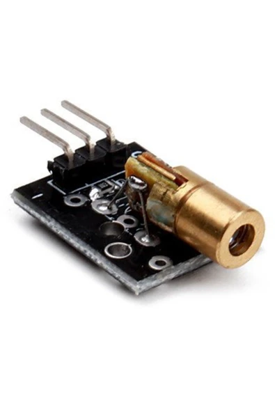 Fapatech Lazer Sensör Modülü KY-008 Arduino - 650nm 5V 5mW ürün görseli 1