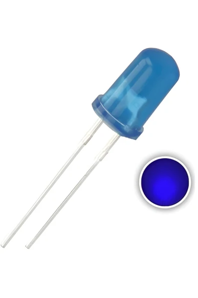 Fapatech 5mm Led Mavi Diyot- 5 Adet - Resim 2