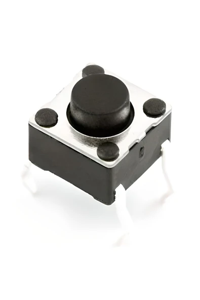 Fapatech 4 Pinli Push Buton - Siyah (6x6x5mm) - 5 Adet ürün görseli 1