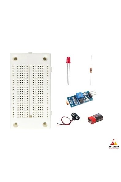 Fapatech LED ve Fotorezistör Devre Temel Elektronik Devre Eğitim Seti / E-Pdf İçerikli ürün görseli 1
