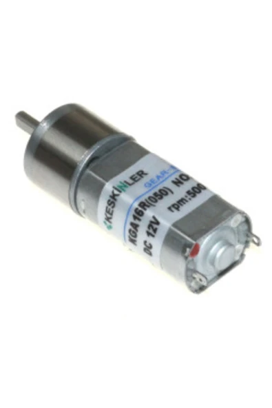 Fapatech Keskinler Kga16r-050 12v 500rpm 1:24 Redüktörlü Dc Motor ürün görseli 1