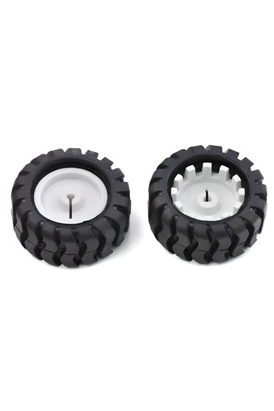 Fapatech Dfrobot Siyah Tekerlek 42x19mm - 2'li - Resim 2