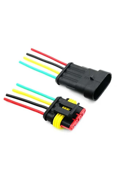 Fapatech Wired 4-Pin Waterproof Connector Kit -Kablolu 4-Pin Su Geçirmez Konnektör Kiti ürün görseli 1