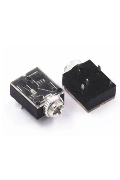 Fapatech 5 Pin 3.5mm Stereo Ses Jakı PCB Paneli kulaklık için Somun Soket ürün görseli 1