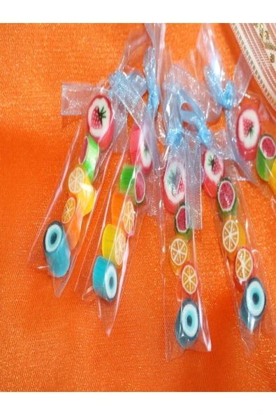 ŞEKERCİYAŞAR Çok Renkli Desenli Parmak Lolly Candy 50 Adet ürün görseli 1