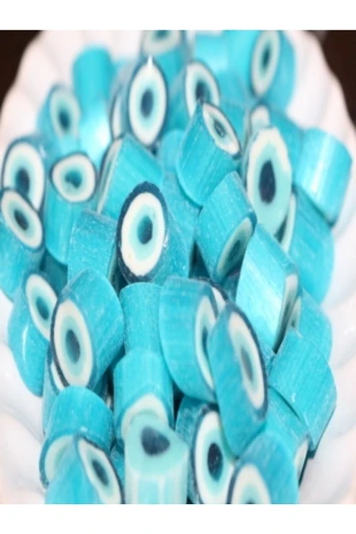 ŞEKERCİYAŞAR Nazar Boncuğu Desenli Lolly Akide Şekeri 1000 gr ürün görseli 1