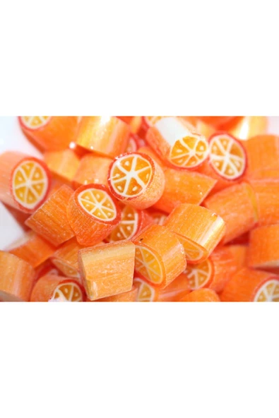 ŞEKERCİYAŞAR Portakal Desenli Lolly Akide Şeker 100 gr ürün görseli 1