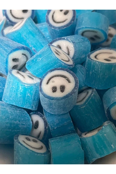 ŞEKERCİYAŞAR Mavi Gülenyüz Desenli Lolly Şeker 500 Gr ürün görseli 1