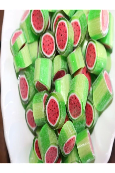 ŞEKERCİYAŞAR Karpuz Desenli Lolly Akide Şeker 500 gr ürün görseli 1