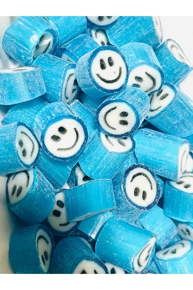 ŞEKERCİYAŞAR Mavi Gülenyüz Desenli Lolly Akide Şeker 100 Gr ürün görseli 1