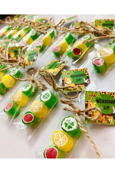 ŞEKERCİYAŞAR Safari Temalı Doğum Günü, Babyshower, Yaş Günü Hediye Şeker 25 Adet ürün görseli 1