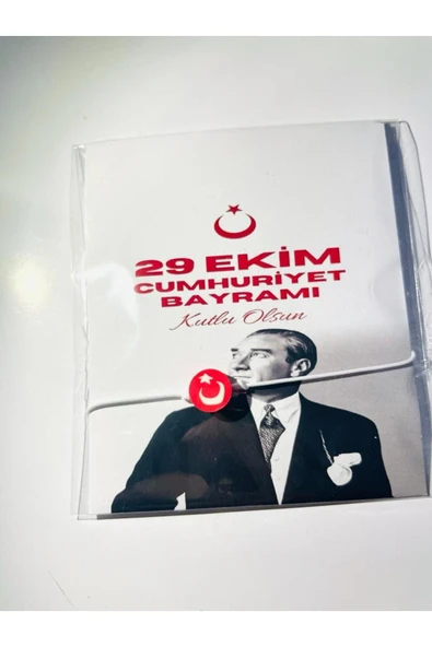 ŞEKERCİYAŞAR 29 Ekim Özel Okul - Öğrenci Kutlama Bileklik Hediye 50 Adet ürün görseli 1
