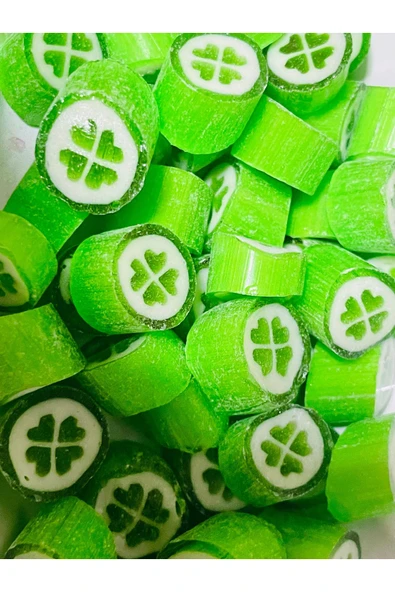 ŞEKERCİYAŞAR Bergamot Aromalı Yonca Desenli Lolly Akide Şeker 1000 gr ürün görseli 1