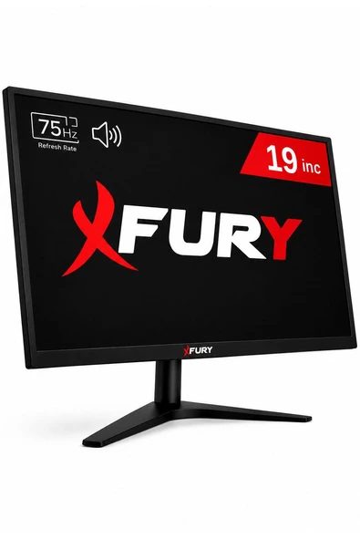 FURY 19" Geniş Ekran 75 Hz 5ms DAHİLİ HOPARLÖR Sesli Led Monitör ürün görseli 1