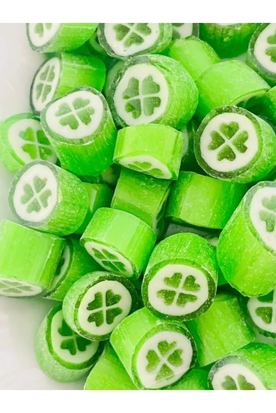 ŞEKERCİYAŞAR Bergamot Aromalı Yonca Desenli Lolly Şeker 250 gr ürün görseli 1