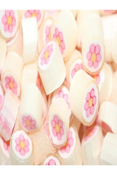 ŞEKERCİYAŞAR Pembe Çiçek Desenli Lolly Akide Şeker 1000 Gr. ürün görseli 1
