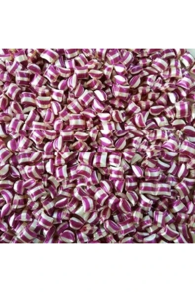 ŞEKERCİYAŞAR Mor-Beyaz Desenli Mini Akide Şekeri 100 Gr ürün görseli 1