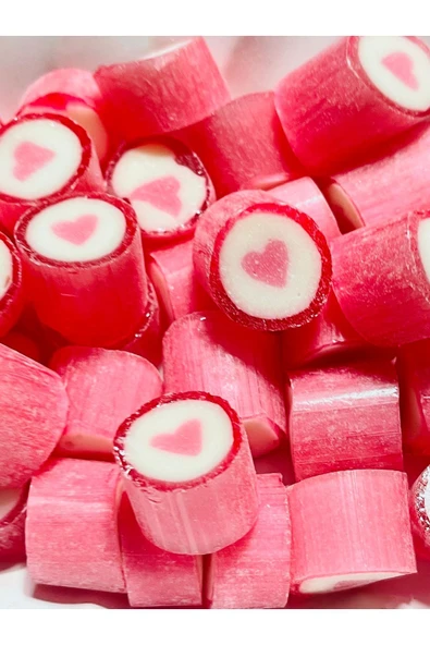 ŞEKERCİYAŞAR Pembe Kalp Desenli Lolly Akide Şekeri 100 Gr. ürün görseli 1