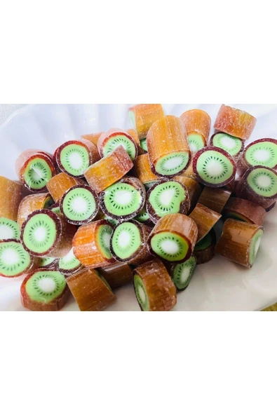 ŞEKERCİYAŞAR Kivi Desenli Lolly Şeker 1000 Gr. ürün görseli 1