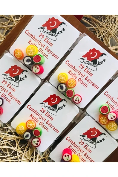 ŞEKERCİYAŞAR 29 Ekim Temalı Hediye Şeker Kartı 15 Adet ürün görseli 1