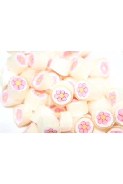 ŞEKERCİYAŞAR Pembe Çiçek Desenli Lolly Akide Şeker 100 Gr. ürün görseli 1