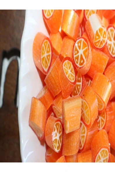 ŞEKERCİYAŞAR Portakal Desenli Lolly Akide Şeker 1000 gr ürün görseli 1