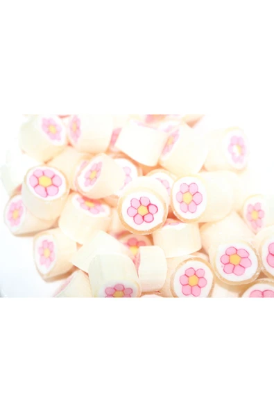 ŞEKERCİYAŞAR Pembe Çiçek Desenli Lolly Akide Şeker 500 Gr. ürün görseli 1