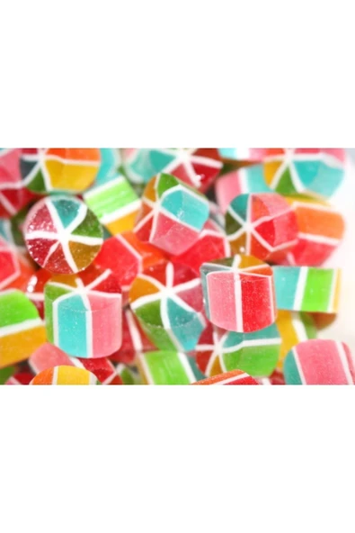 ŞEKERCİYAŞAR Gökkuşağı Dilim Akide Lolly Akide Şeker 500 Gr ürün görseli 1