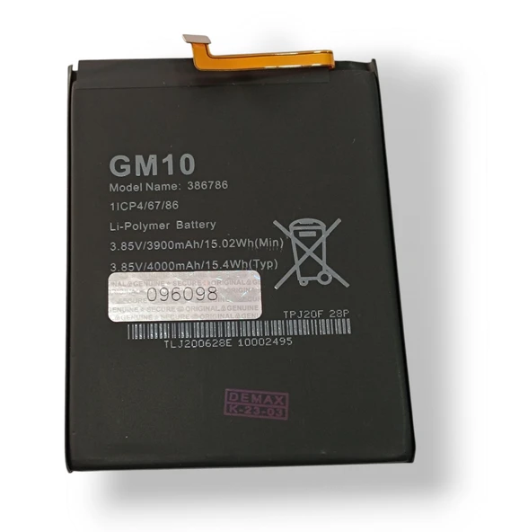 General Mobile 10 Gm 10 Uyumlu Batarya GM10 ürün görseli 1