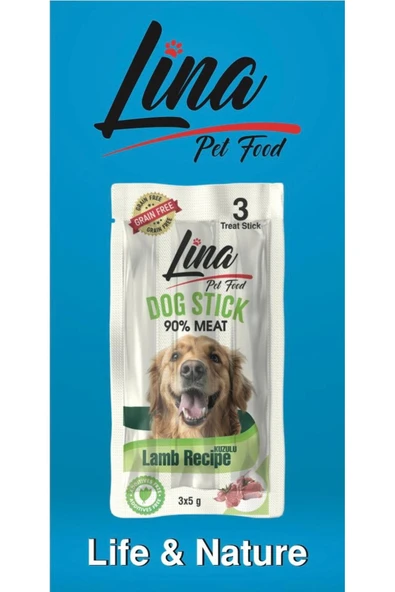 Lina Lezzetli Köpek Kuzu Etli Stick 3'Lü ürün görseli 1