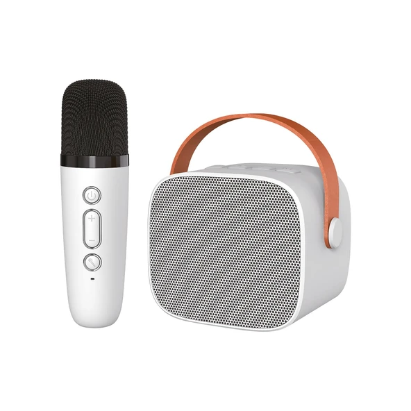 Jwin BK-320 Mikrofonlu Bluetooth Hoparlör - Beyaz ürün görseli 1