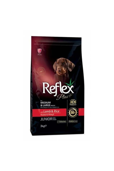Reflex Plus Kuzulu Pirinçli Yavru Köpek Maması 3 Kg ürün görseli 1