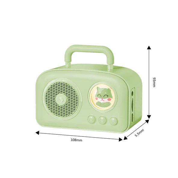 Jwin BR-220 Radyolu Bluetooth Hoparlör - Yeşil - Resim 5