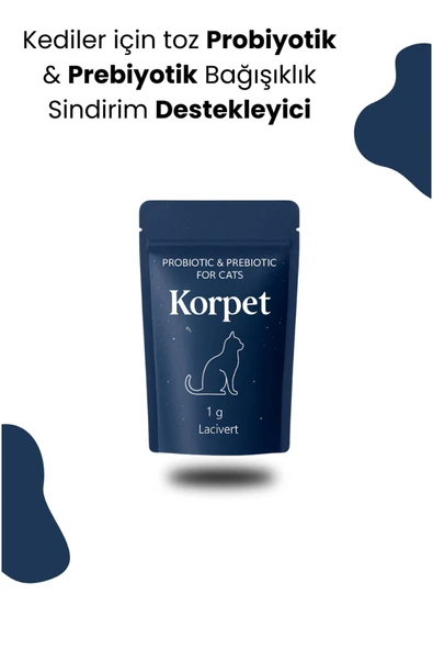 KorPet Kediler Için Probiyotik Prebiyotik 1 Paket 1 gram ürün görseli 1
