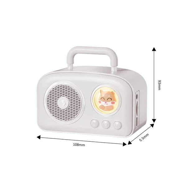 Jwin BR-220 Radyolu Bluetooth Hoparlör - Beyaz - Resim 5
