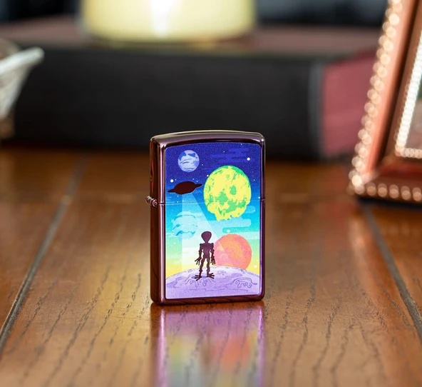 Zippo Alien Worlds Dizayn Çakmak - Resim 2