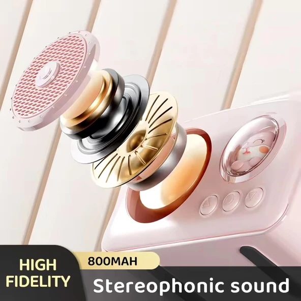 Jwin BR-220 Radyolu Bluetooth Hoparlör - Pembe - Resim 2