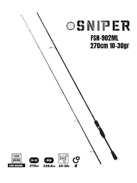 Fujin Sniper 270cm 10-30gr Spin Olta Kamışı ürün görseli 1