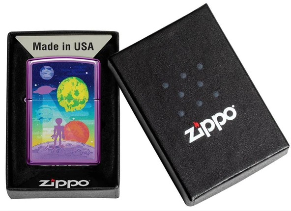 Zippo Alien Worlds Dizayn Çakmak - Resim 5