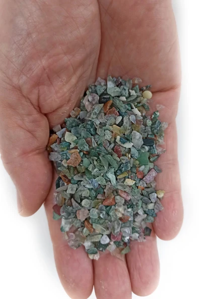 50 Gram Minik Yosunlu Akik Kırıktaş Deliksiz Parçalar 130-3 ürün görseli 1