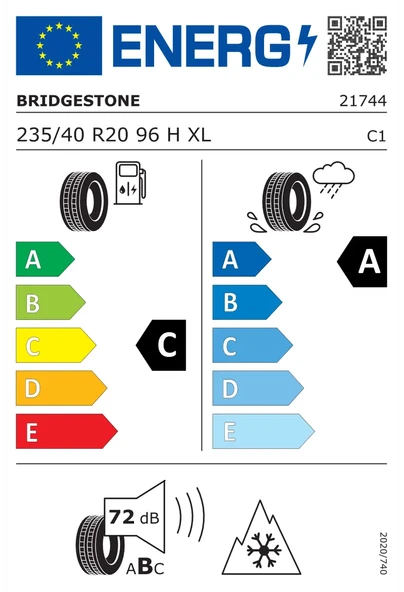 Bridgestone Blizzak LM005 235/40R20 96H XL Kış Lastiği | 2023 Üretim ürün görseli 1