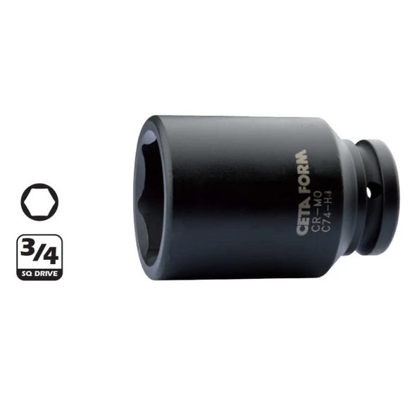 Ceta Form C74-H30 30Mm 3/4” 6 Köşe Derin Havalı Lokma Anahtar - C74-H30 ürün görseli 1