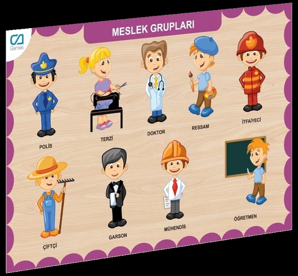Mey İthalat® CAAHS-3203 AHŞAP MESLEK GRUPLARI BUL-TAK ürün görseli 1