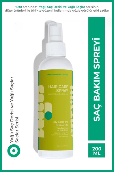 ENZYM COSMETICS Yağlı saç derisi ve yağlı saçlara özel yağlanma karşıtı saç bakım spreyi 200 ml ürün görseli 1